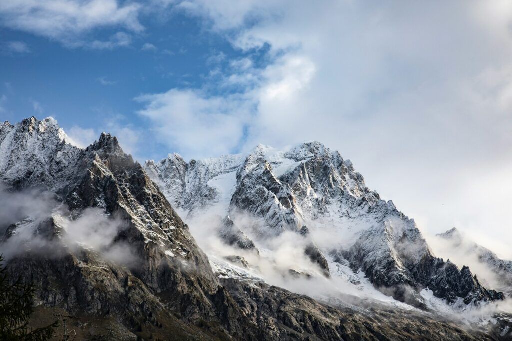 Mont Blanc enneigée 